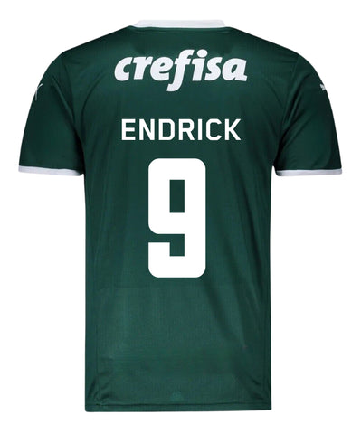 Palmeiras Thuisshirt 2023 + Bedrukking Endrick - Voetbalshirt Brazilië