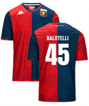 Genoa Thuisshirt 2024 + Bedrukking Balotelli - Voetbalshirt Italië